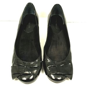 Nine West Black Slip on Flats. Woman's size 6.5 M